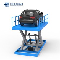 Sollevatore verticale a forbice per auto